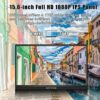 ZFTVNIE Portable Monitor -15.6 inch Touchscreen Monitor Full HD 1920x1080P Portable Display with HDMI USB-C External Monitor for Laptop/Phones/PC