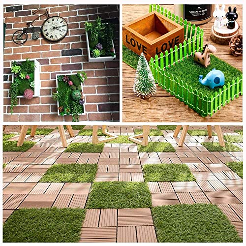 N//A Green Realistic Artificial Grass Turf, Indoor Outdoor Fake Grass Rug, Synthetic Garden Lawn For Garden Landscape Balcony office home decorat