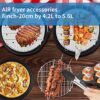 ZENMAG 8 Inch 13 pcs Air Fryer Accessory Set Suitable for Cosori Ninja Salter Tefal 4.2L—5.5L, Philips 6.2L-7L, Tower 5L—5.7L, Set of 13 Includin