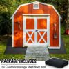 Haull Outdoor Storage Shed Floor Mat Waterproof Outdoor Carport Mat Thickened Soft Patio Furniture Mat Washable with Non Slip Backing, Storage Sh