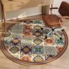 Liveinu Office Chair Mat for Hardwood & Tile Floor, Round Computer Gaming Rolling Chair Mat, Under Desk Low-Pile Rug, Large Anti-Slip Floor Prote