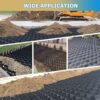 ELzEy Garden Retaining Wall Grid Stabilizer Ground Grid Polyethylene, Shed Base Grid Gravel Stabilizer For Patios, Sheds, Sloped (Size : 6m x 6m