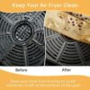 120PCS Air Fryer Liners for Ninja Dual, HAUSPROFI Air Fryer AF300UK AF400UK Accessories, Compatible with Ninja, Salter, Tower and Other Dual Zone