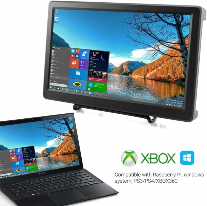 ELECROW Portable Monitor, 10.1 Inch Small Monitor 1920x1080 Resolution IPS Screen with HD and VGA Input Mini Monitor Compatible with Raspberry Pi