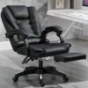 Gaming Chair Lying Massage Lifting Rotatable Armchair Footrest Office Adjustable Swivel Leather Executive Massage Chair