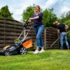 Yard Force 40V 37cm Cordless Lawnmower with lithium ion battery & quick charger LM G37A - GR 40 range