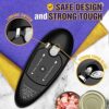 TooHoming Electric Can Opener, No Sharp Edges Automatic Can Open with One Touch Switch, Electric Tin Openers for Arthritic Hands Suitable for Mos