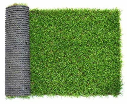 Artificial Grass Doormat Indoor Outdoor Area Rugs 35mm Pile Height Pad Mat Garden Doormat Rubber Backed with Drainage Holes For Home Garden Decor