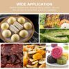 WENRERO 6 PCS Silicone Dehydrator Sheets Non Stick Food Fruit Dehydrator Mats Trays Silicone Steamer Liner Reusable Steamer Mesh Mat Round Dumpli