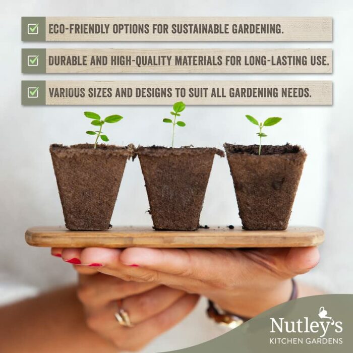 Nutley’s Clear Plastic Half Size Seed Propagator Lids (Pack of 6)