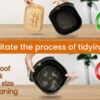 WAD 100pcs Air Fryer Liners Disposable for Ninja Dual Air Fryer, 8.7inch Rectangle Parchment Paper Liners, Air Fryer Accessories, Oil Resistant,