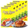 WRAPOK Large Turkey Roasting Bags Cooking Oven Chicken Bag For Meat Poultry Fish Seafood Vegetable - 4 Bags (17 x 21.5 Inch)