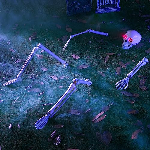JOYIN Halloween Skeleton Ground Stakes Decoration, Full Size Skeleton Ground Stakes Prop for Yard Decoration Stakes, Outdoor Halloween Props, Hal