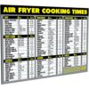 Air Fryer Cheat Sheet Magnet - Extra Large Easy to Read Airfryer Accessory - Magnetic Air Fryer Cooking Times Chart, Kitchen Gadget Reference Gui