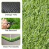 Artificial Grass 1m X 1m Realistic Astro Turf Fake Grass Roll Replacement Artificial Turf Natural Indoor Outdoor Artificial Grass Underlay for Ga
