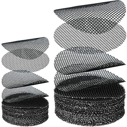 Shappy 200 Pieces Round Mesh for Plant Pot Gardening Pad Bonsai Mesh Flower Pot Drainage Mesh Drainage Hole Screens Bonsai Pot Bottom Grid Mat Me