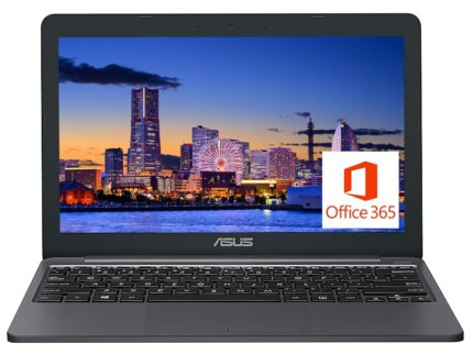 ASUS VivoBook E12 11.6" HD Portable Laptop, Intel Celeron N3350(Up to 2.4GHz), 4GB RAM, 64GB eMMc, 1-Year Microsoft 365, HDMI, WiFi 5, USB-A&C, W