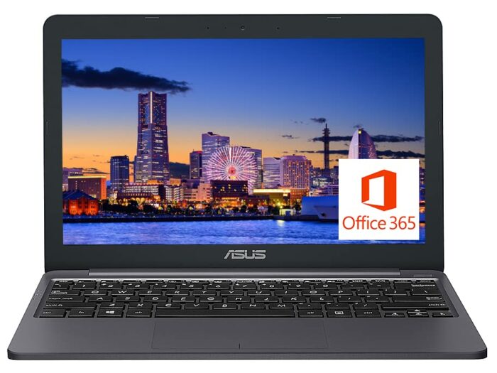 ASUS VivoBook E12 11.6" HD Portable Laptop, Intel Celeron N3350(Up to 2.4GHz), 4GB RAM, 64GB eMMc, 1-Year Microsoft 365, HDMI, WiFi 5, USB-A&C, W