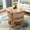 KUKIXO 80cm Small Round Business Negotiation Reception Tables and Chairs CombinationOffice Hotel Picnic Tables Garden Furniture Combination Sets