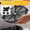 10Pcs Air Fryer Rubber Bumpers, Air Fryer Tray Rubber Feet Non-Scratch Protective Covers for Fryer Grill Pan Plate Replacement Parts Home Kitchen