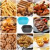 2 Piece Square Air Fryer Liners, 7.8" Air Fryer Silicone Basket, Reusable, Baking Mold, Replacement Baking Pan, for Air Fryer, Oven, Microwave (B