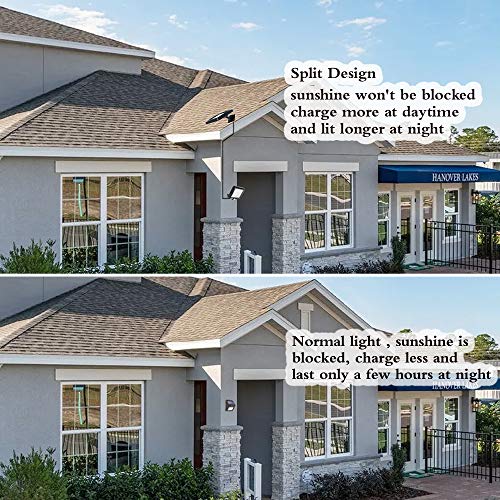 Jorft Solar Security Lights, 56 LED Solar Wall Lamp Human/Light Sensor Waterproof Super Bright Lights for Garden, Fence, Door, Yard or Entrance U