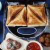 Breville VST083 Sandwich Toaster and Toastie Maker, 2-Slice, Non-Stick, 750 W, White and Stainless Steel