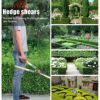 AIRAJ Hedge Shears Set, Professional Garden Shears, Hedge Clippers for Trimming Bushes and Fences, Manual Hedge Trimmer with SK-5 Serrated Blades