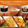 WAD 100pcs Air Fryer Liners Disposable for Ninja Dual Air Fryer, 8.7inch Rectangle Parchment Paper Liners, Air Fryer Accessories, Oil Resistant,