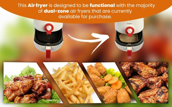 WAD 100pcs Air Fryer Liners Disposable for Ninja Dual Air Fryer, 8.7inch Rectangle Parchment Paper Liners, Air Fryer Accessories, Oil Resistant,