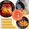 10Pcs Air Fryer Rubber Bumpers, Air Fryer Tray Rubber Feet Non-Scratch Protective Covers for Fryer Grill Pan Plate Replacement Parts Home Kitchen