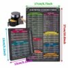 3 PCS Air Fryer Cooking Times Chart UK, Air Fryer Accessories Magnetic Cheat Sheet Set, Cooking Times Temperature Quick Reference Guide, Kitchen