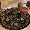 Liveinu Office Chair Mat for Hardwood & Tile Floor, Round Computer Gaming Rolling Chair Mat, Under Desk Low-Pile Rug, Large Anti-Slip Floor Prote