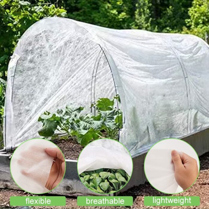 Atoke Garden Fleece,1.6mx9m Plant Covers Freeze Protection,Floating Row Cover Garden Fabric Frost Blankets for Winter Weather Vegetable Plants an