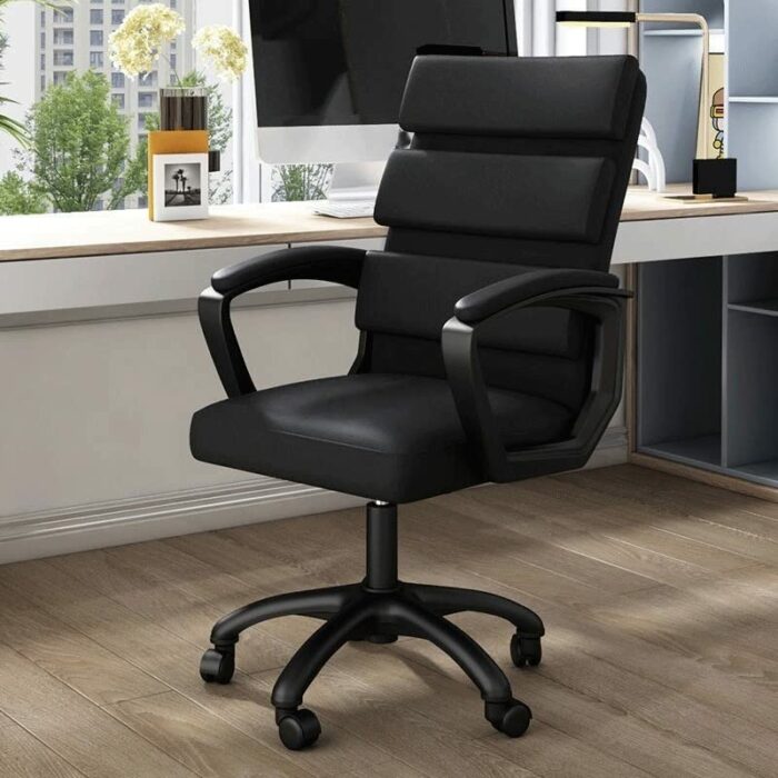 SLNFXC Computer Chair Backrest Leisure Chair Comfortable Stool Office Chair Long Student Study Chair Computer Chair (Color : Argento, Size : Tall