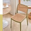 LEIGE Plastic Chair Waiting Backrest Furniture Dining Chairs Comfortable Minimalist Adults Relaxing Chair (Color : Argento, Size : Light Grey)