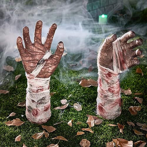JOYIN Halloween Zombie Arm Stakes, Halloween Yard Ground-Breaker Stakes for Halloween Outdoor Yard Decorations
