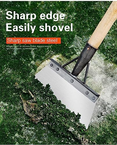 Multifunctional Cleaning Shovel Outdoor Garden Cleaning Shovel 20CM Multi-Functional Garden Cleaning Shovel Flat Shove, Multifunctional All-Steel