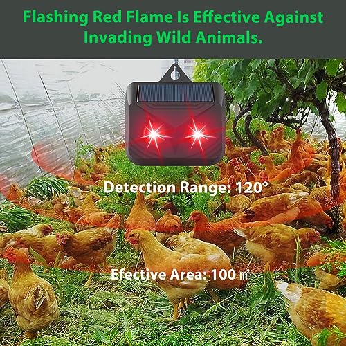 Nighttime Animal Deterrent Light,Cat Repellent,Ultrasonic Fox Repellent,Rat repellent,Dog repellent,Solar Animal Repellent Control Light,Animal R