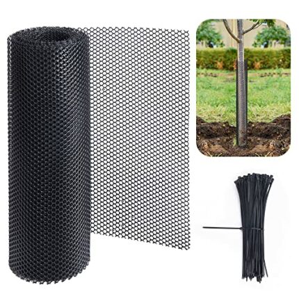 Watayo 19.6 FT Mesh Tree Trunk Guard Protectors -Tree Bark Protector -Flexible Net Tree Guard for Tree Protectors from Deer Mowers Trimmers