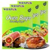 WRAPOK Large Turkey Roasting Bags Cooking Oven Chicken Bag For Meat Poultry Fish Seafood Vegetable - 4 Bags (17 x 21.5 Inch)