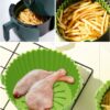 2 Pack Air Fryer Silicone Pot Liners, Replacement of Parchment Paper Liners, Non-Stick Reusable Air Fryer Liners (Top6.3"+Bottom5.3'')