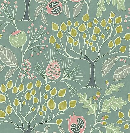 NuWallpaper NUWALL 2022 (SW) Groovy Garden Green