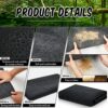 Haull Outdoor Storage Shed Floor Mat Waterproof Outdoor Carport Mat Thickened Soft Patio Furniture Mat Washable with Non Slip Backing, Storage Sh