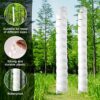 4pcs Tree Trunk Protectors, Plastic Spiral Tree Guards Trunk Protectors for Protecting Saplings Plants from Rodents Deer Rabbit Mowers (2 Sizes)