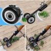 Sushi Kong Crazy Weeds Marauder,Crevice Weeding Tools with Wheels,Garden Detachable Long Handle 2 in 1 Weed Puller Tool Stand Up Heavy Duty