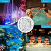 2 Pack Submersible LED Lights Waterproof Pool Lights Underwater with 16 Colors, Remote Control Lights for Aquarium,Vase, Bath,Hot Tub, Halloween,