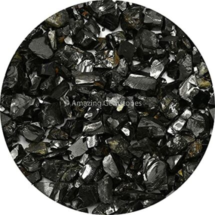 Elite Shungite Stones Chips for Water Purification Tablets, Authentic Karelian Heritage Shungite Stones for Shungite Water Bottle (50 Gram)