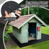 Haull Outdoor Storage Shed Floor Mat Waterproof Outdoor Carport Mat Thickened Soft Patio Furniture Mat Washable with Non Slip Backing, Storage Sh
