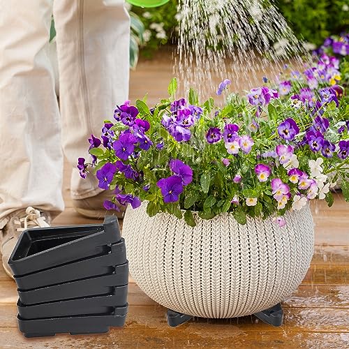 24 Pcs Pot Toes Plant Pot Feet Invisible Flower Pot Risers Potted Triangle Toes Potted Plant Stand for Indoor and Outdoor Pot Lifters Supports Pl